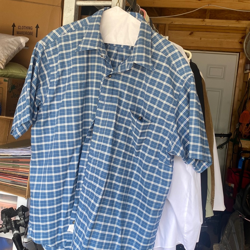 Mens short sleeve casual shirt